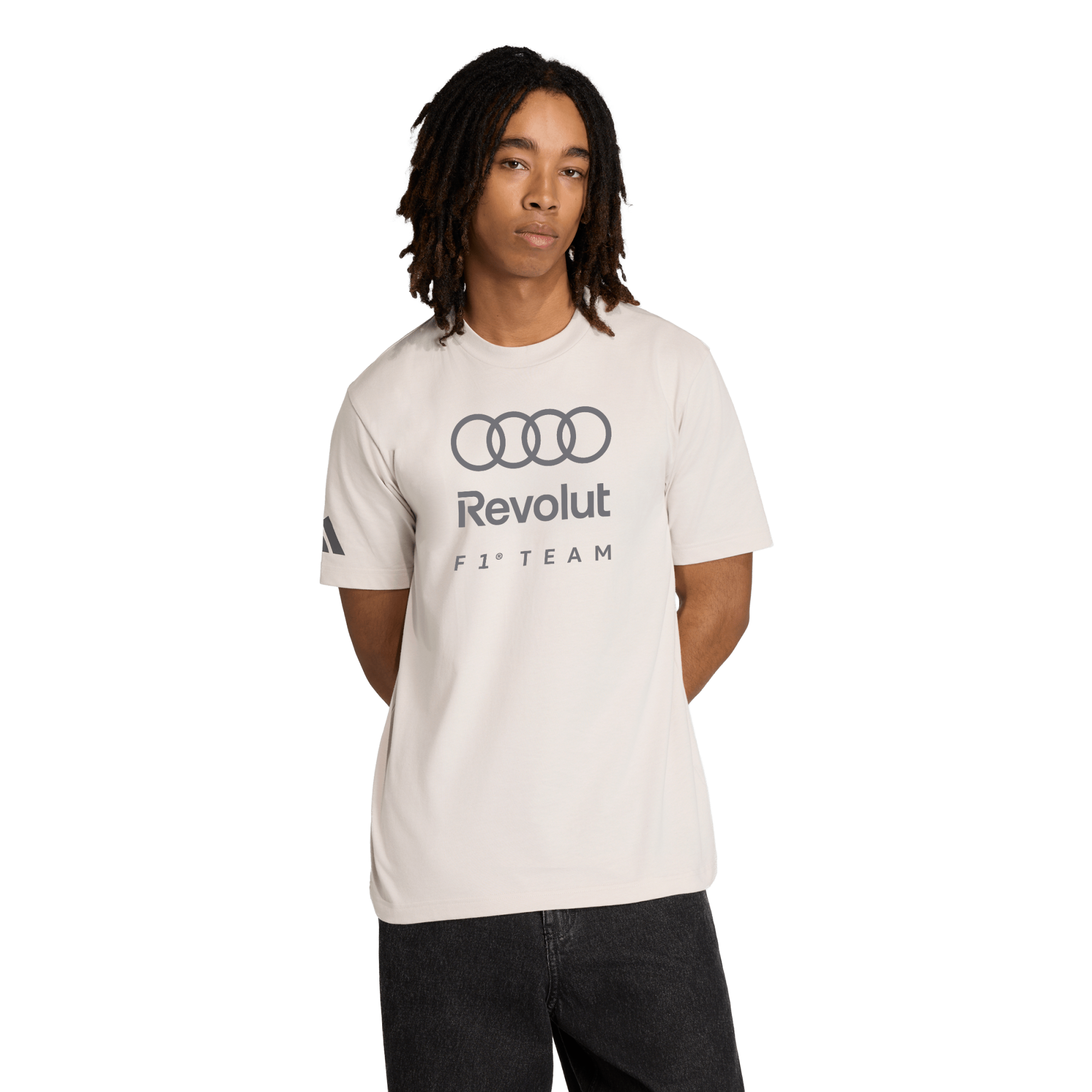 Audi F1 adidas DNA ロゴ Tシャツ - グレー