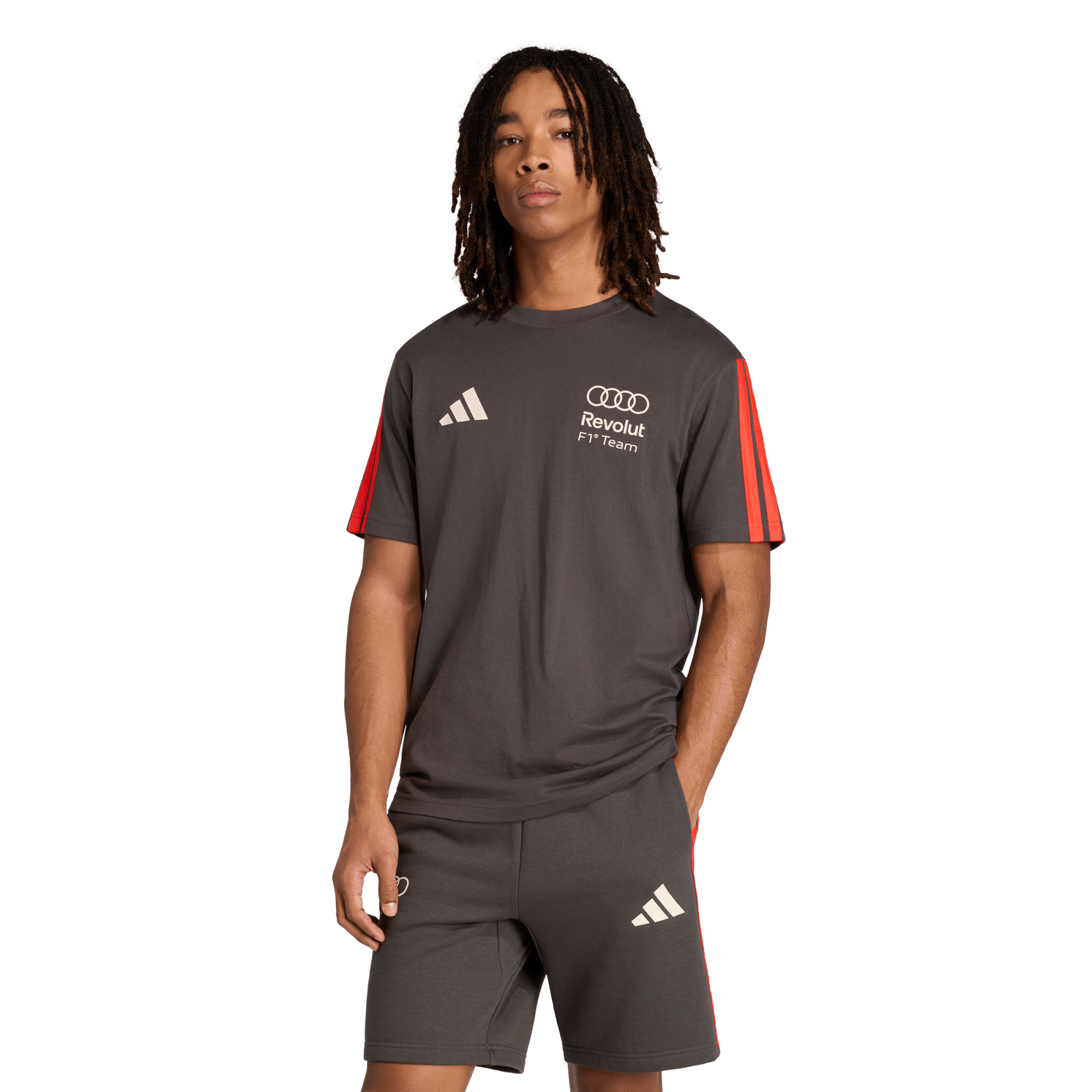 Audi F1 adidas DNA スモールロゴ Tシャツ - ブラック