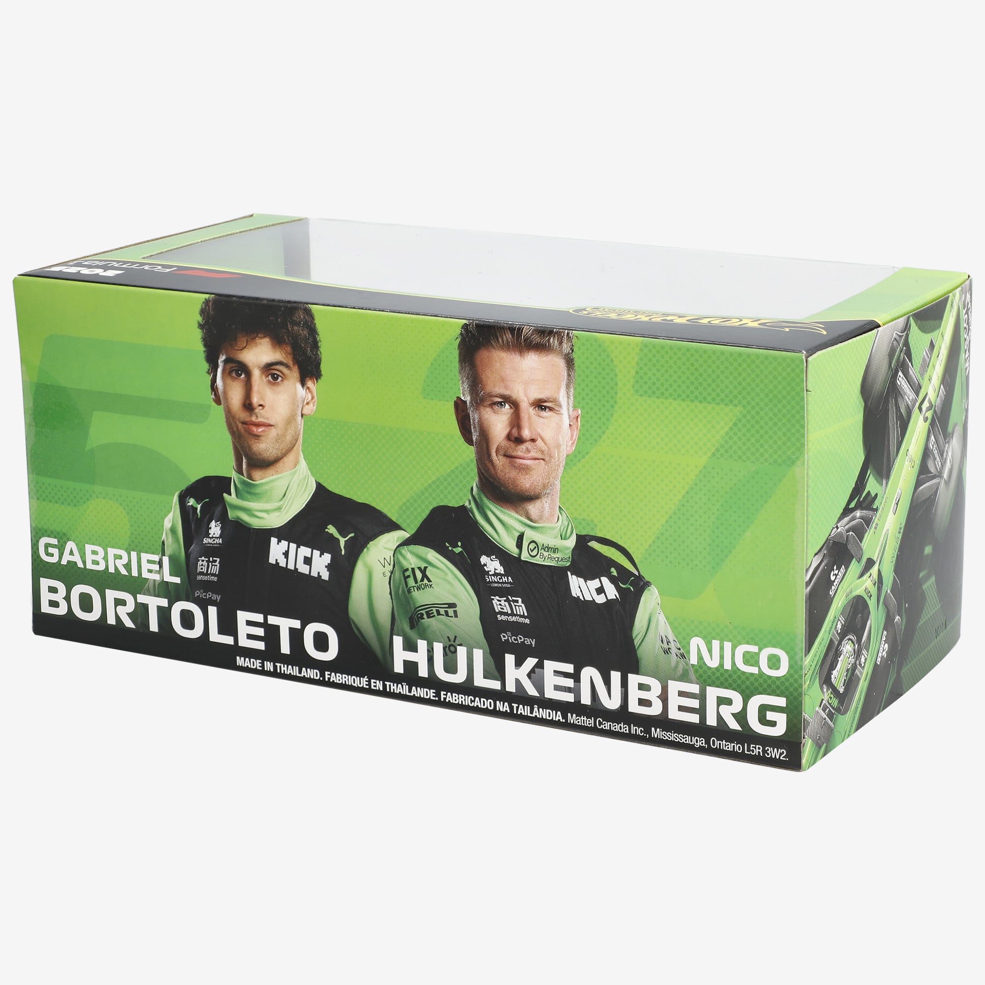 Mattel Nico Hulkenberg & Gabriel Bortoleto Audi Premium Formula 1 2025 2-Pack 1:64 Scale Racecars