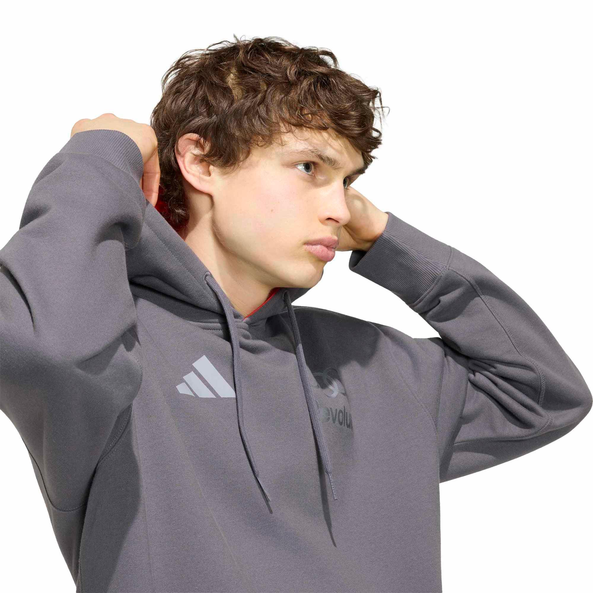 Sweat à capuche adidas Charcoal Audi F1 Authentic Driver pour homme