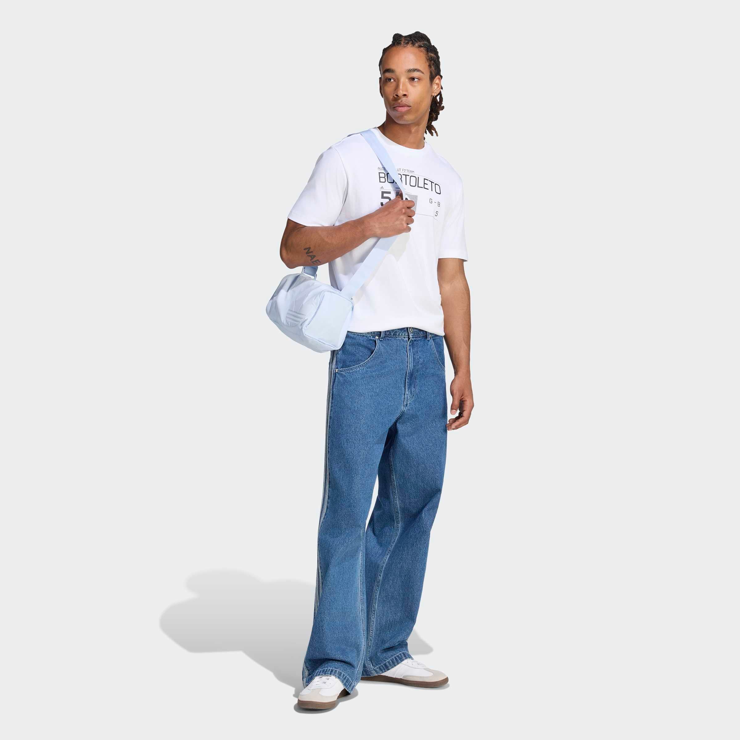 T-shirt graphique adidas Audi Gabriel Bortoleto blanc pour homme
