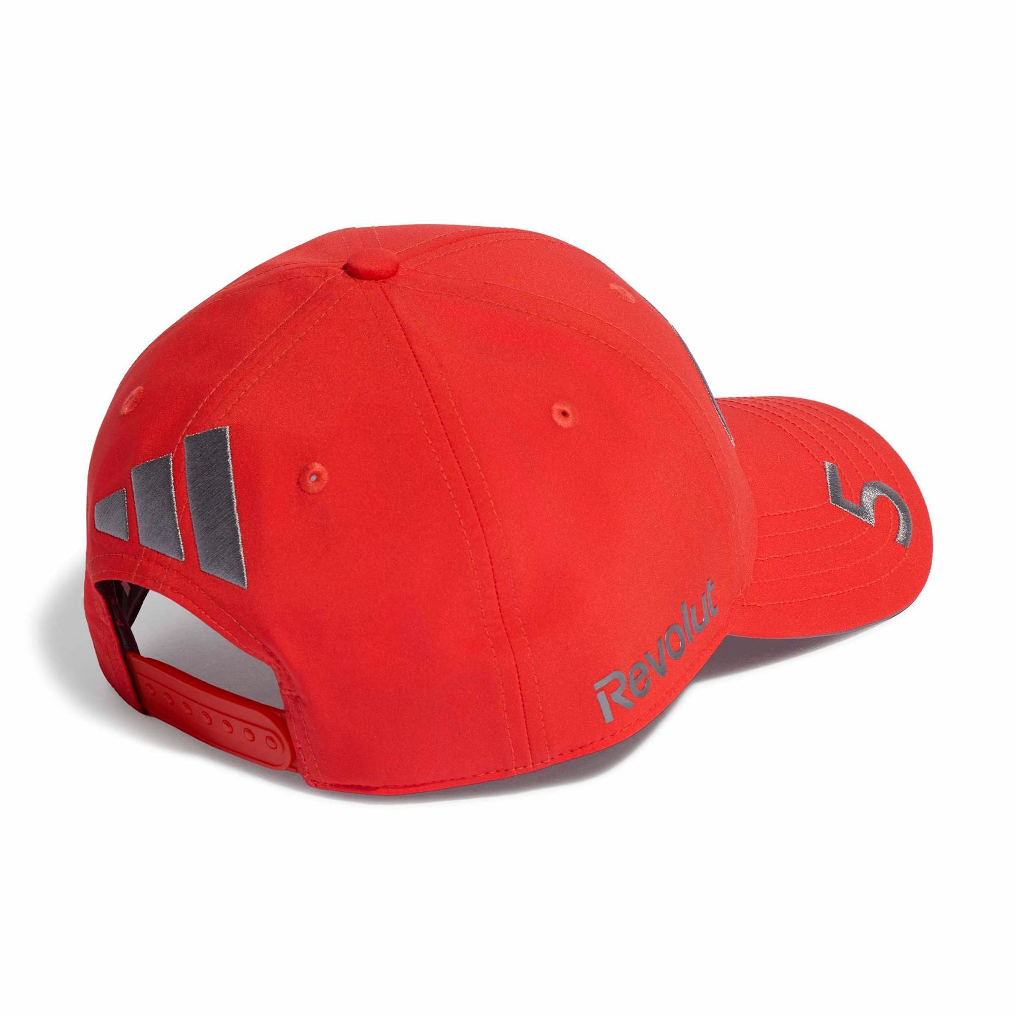 Casquette unisexe adidas Gabriel Bortoleto rouge, pilote de l'écurie Audi, ajustable