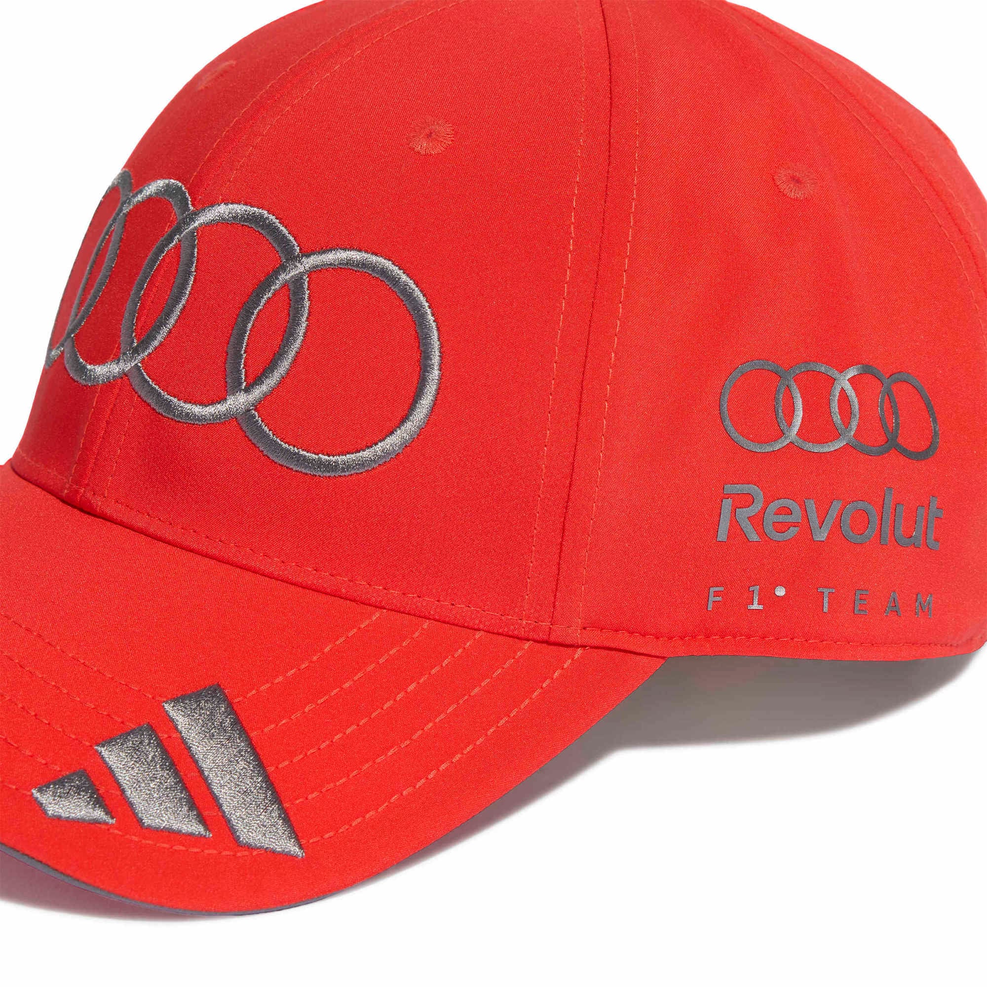 Casquette unisexe adidas Gabriel Bortoleto rouge, pilote de l'écurie Audi, ajustable