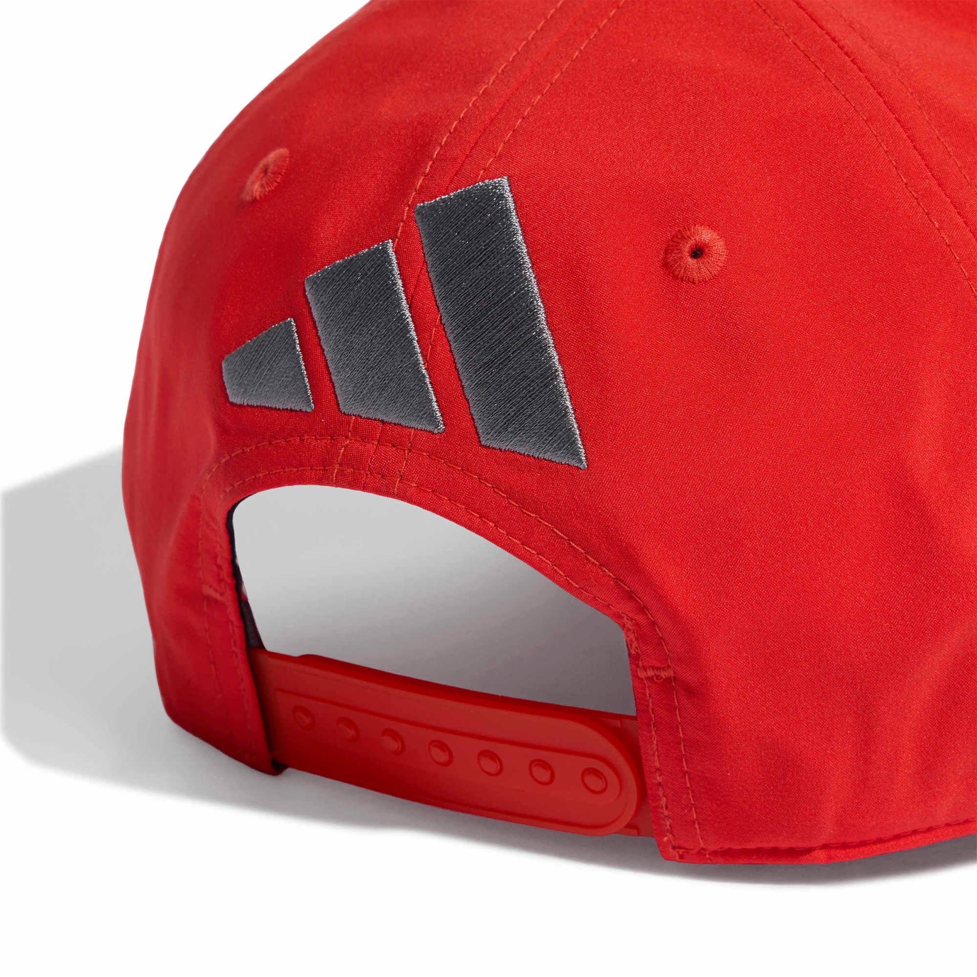 Casquette unisexe adidas Gabriel Bortoleto rouge, pilote de l'écurie Audi, ajustable
