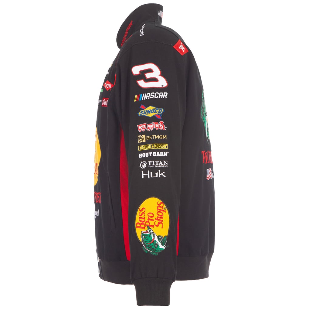 Men's Austin Dillon JH Design Black 2026 Bass Pro Shops Full-Snap Twill ...