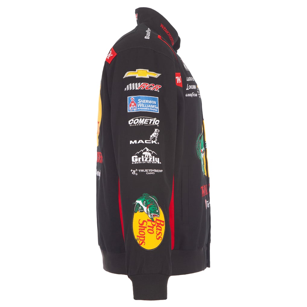 Men's Austin Dillon JH Design Black 2026 Bass Pro Shops Full-Snap Twill ...