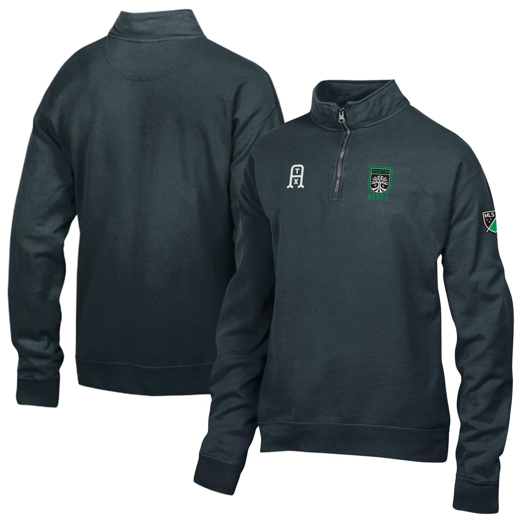 Veste polaire ComfortWash à col zippé Austin FC Logo - Noire