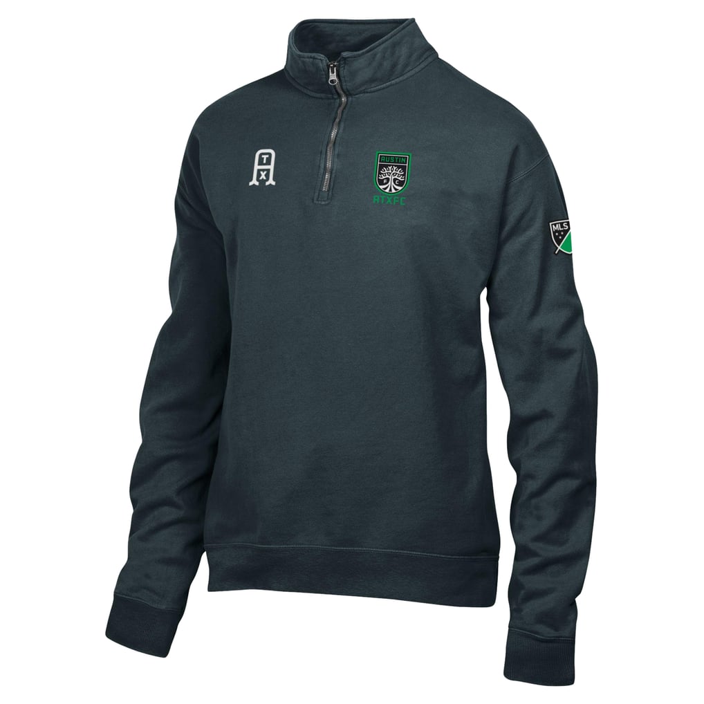 Veste polaire ComfortWash à col zippé Austin FC Logo - Noire