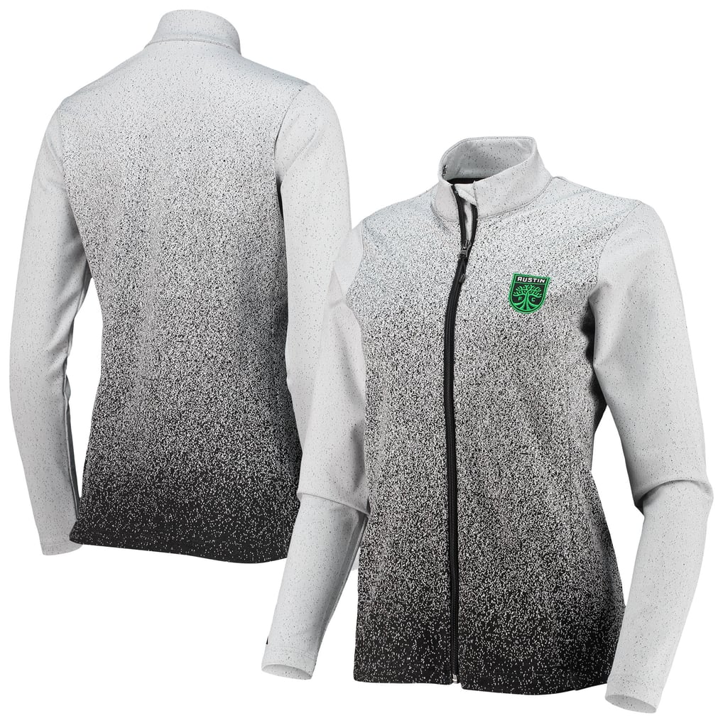 Veste zippée Austin FC Antigua pour femme - Blanc/Noir