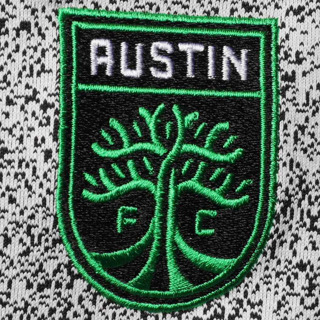 Veste zippée Austin FC Antigua pour femme - Blanc/Noir
