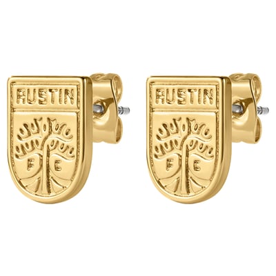 Austin FC LUV AJ Women's Logo Studs - Gold