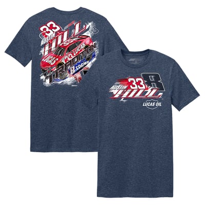 Austin Hill Classic Ink Lucas Oil Car T-Shirt - Navy