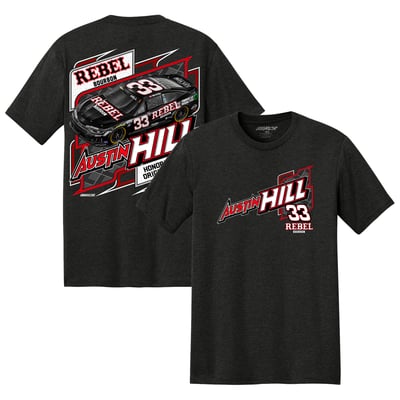 Austin Hill #33 Richard Childress Racing Team Collection Rebel Bourbon Kyle Busch Tribute T-Shirt - Black