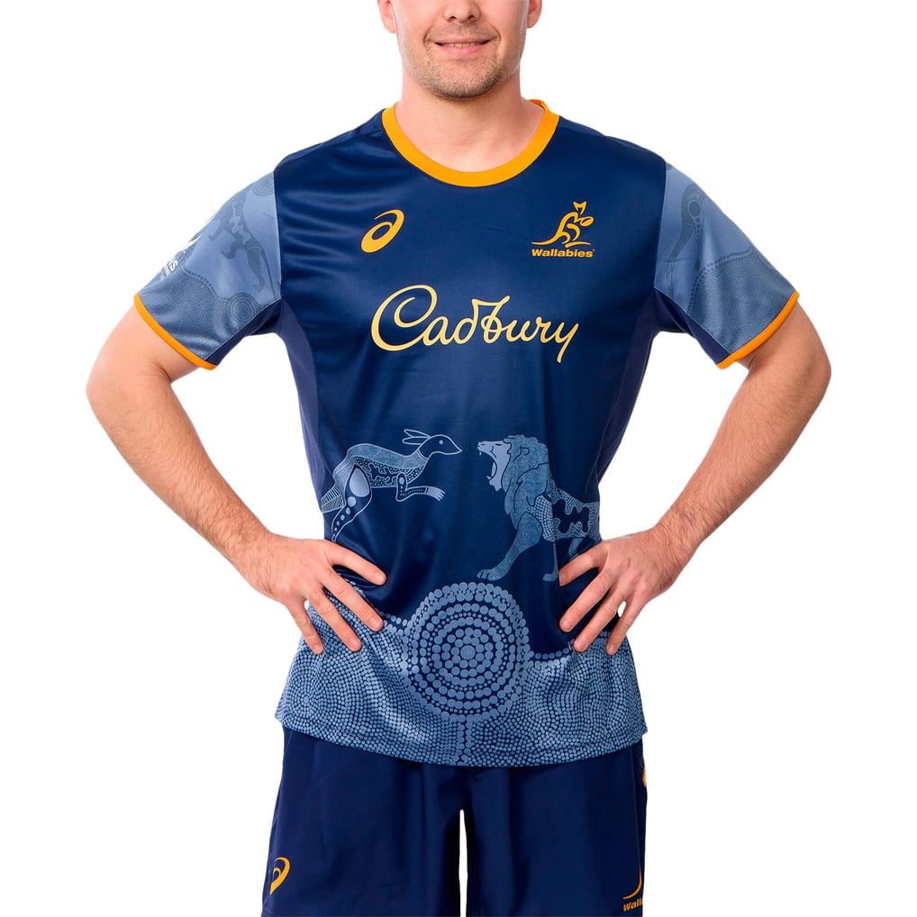 Maillot Australia Wallabies Rugby - Taille L - Occasion Bon état - Asics - Issue Tournée Des Lions