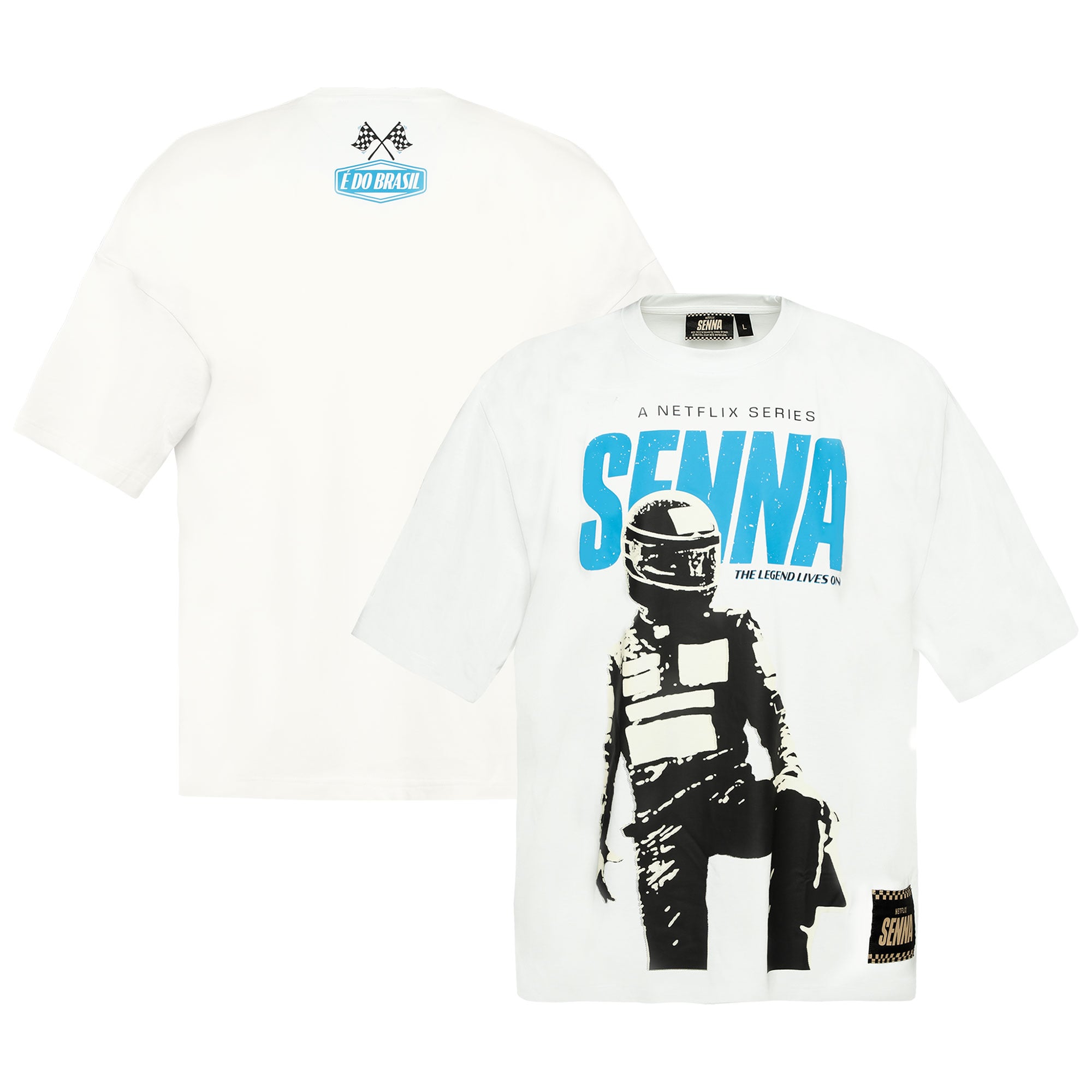 アイルトン・セナ x Netflix オーバーサイズ グラフィック T シャツ 