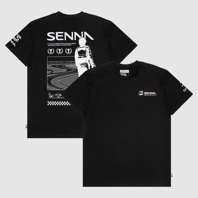 Ayrton Senna Formula 1 World Champion T-Shirt - Black