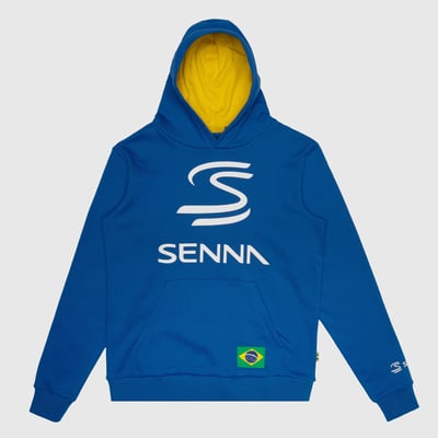 Ayrton Senna Formula 1 Legacy Hoodie - Blue