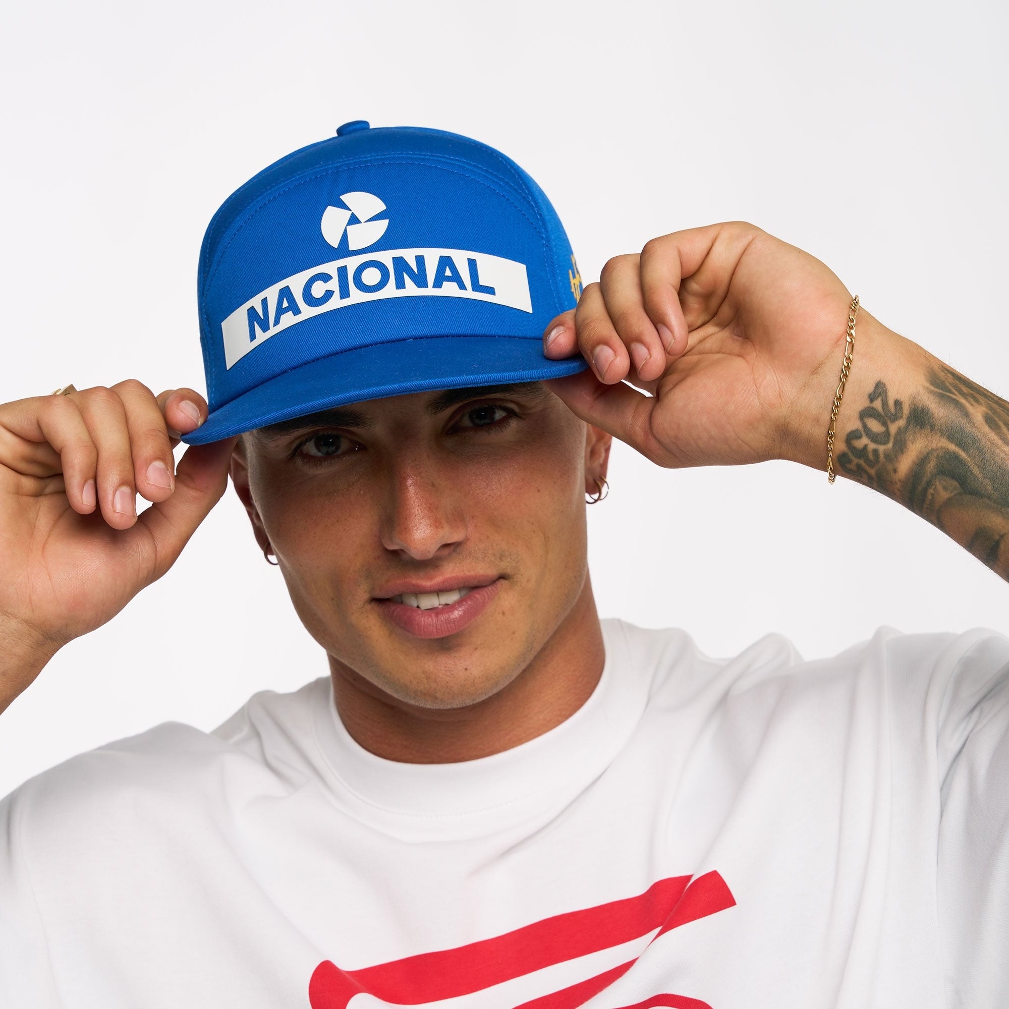 Men's Formula 1 Blue Ayrton Senna Nacional 1984 Original Adjustable Hat