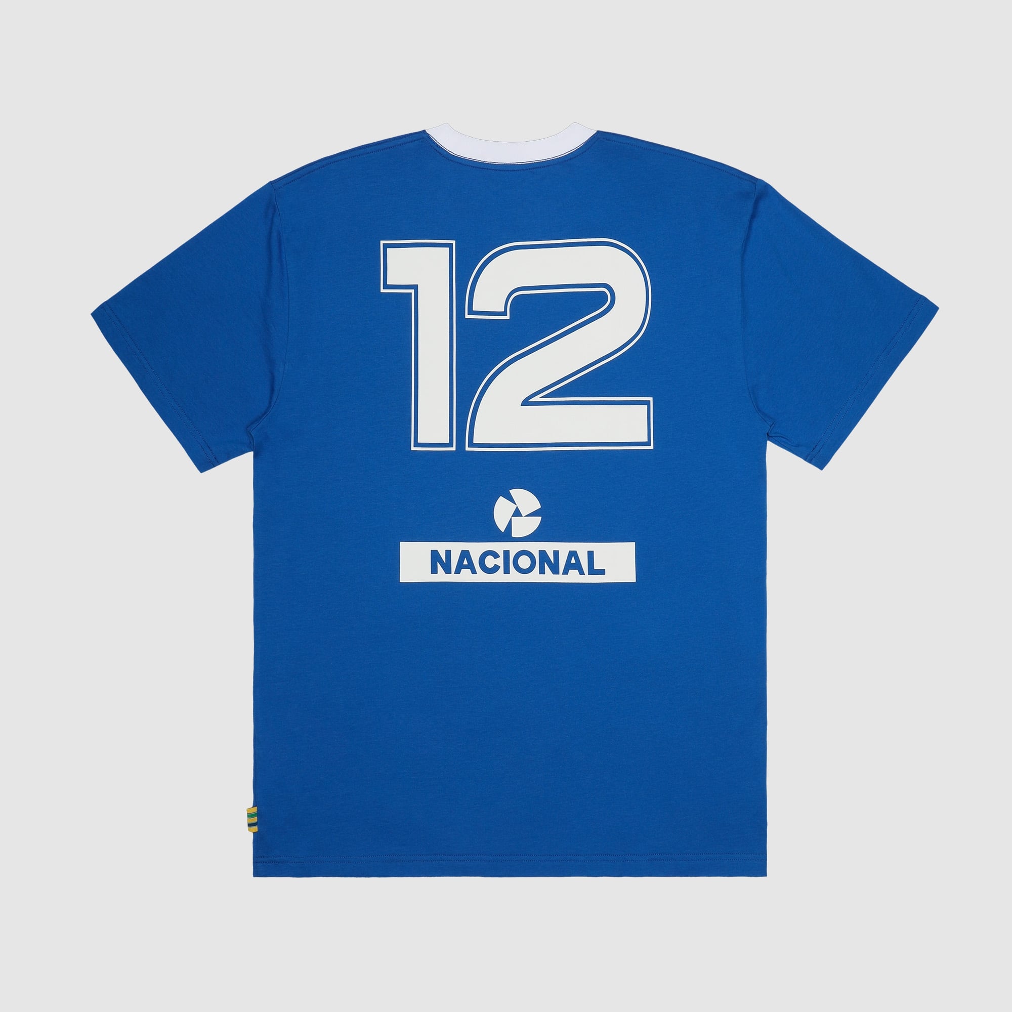 Men's Formula 1 Blue Ayrton Senna Nacional Ringer T-Shirt
