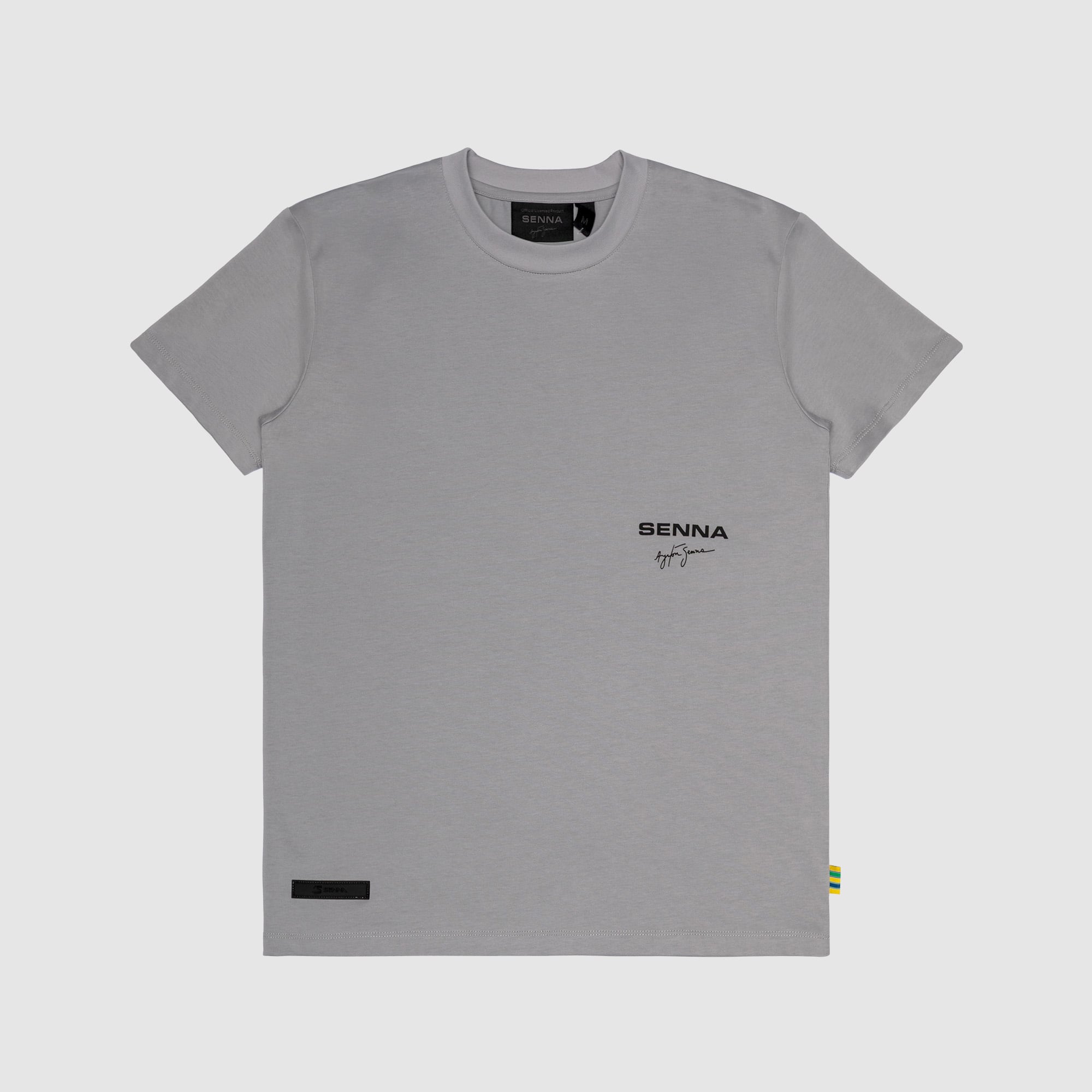 Men's Formula 1 Cream Ayrton Senna Signature T-Shirt