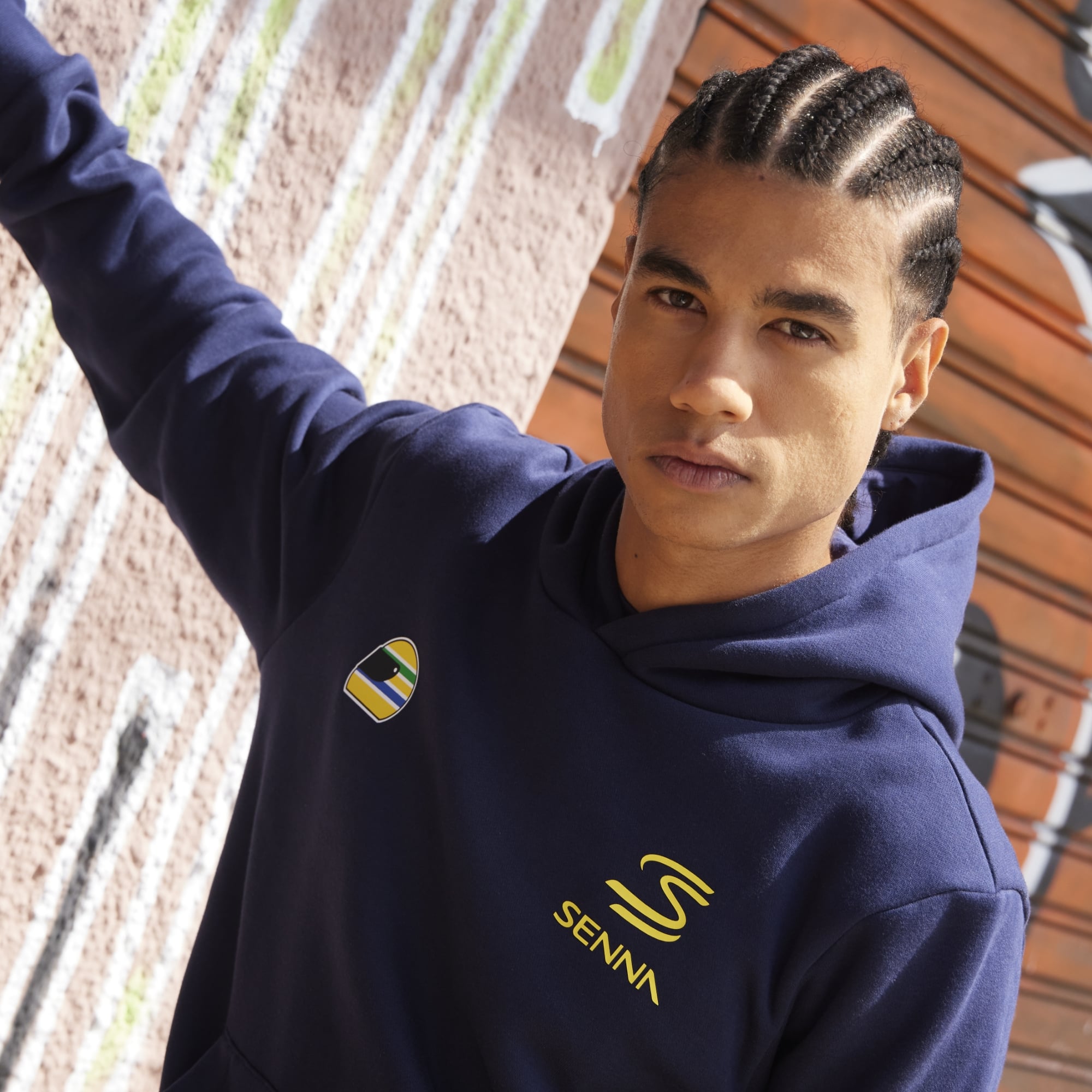 Men's Formula 1 Navy Ayrton Senna 12 Hoodie