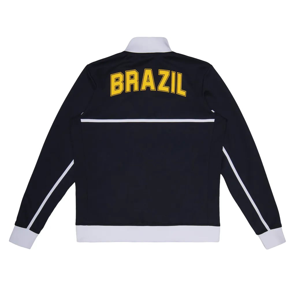 Men's Formula 1 Navy Ayrton Senna Brazil Full-Zip Track Jacket