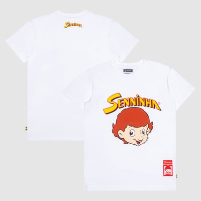 Ayrton Senna Formula 1 Face T-Shirt - White