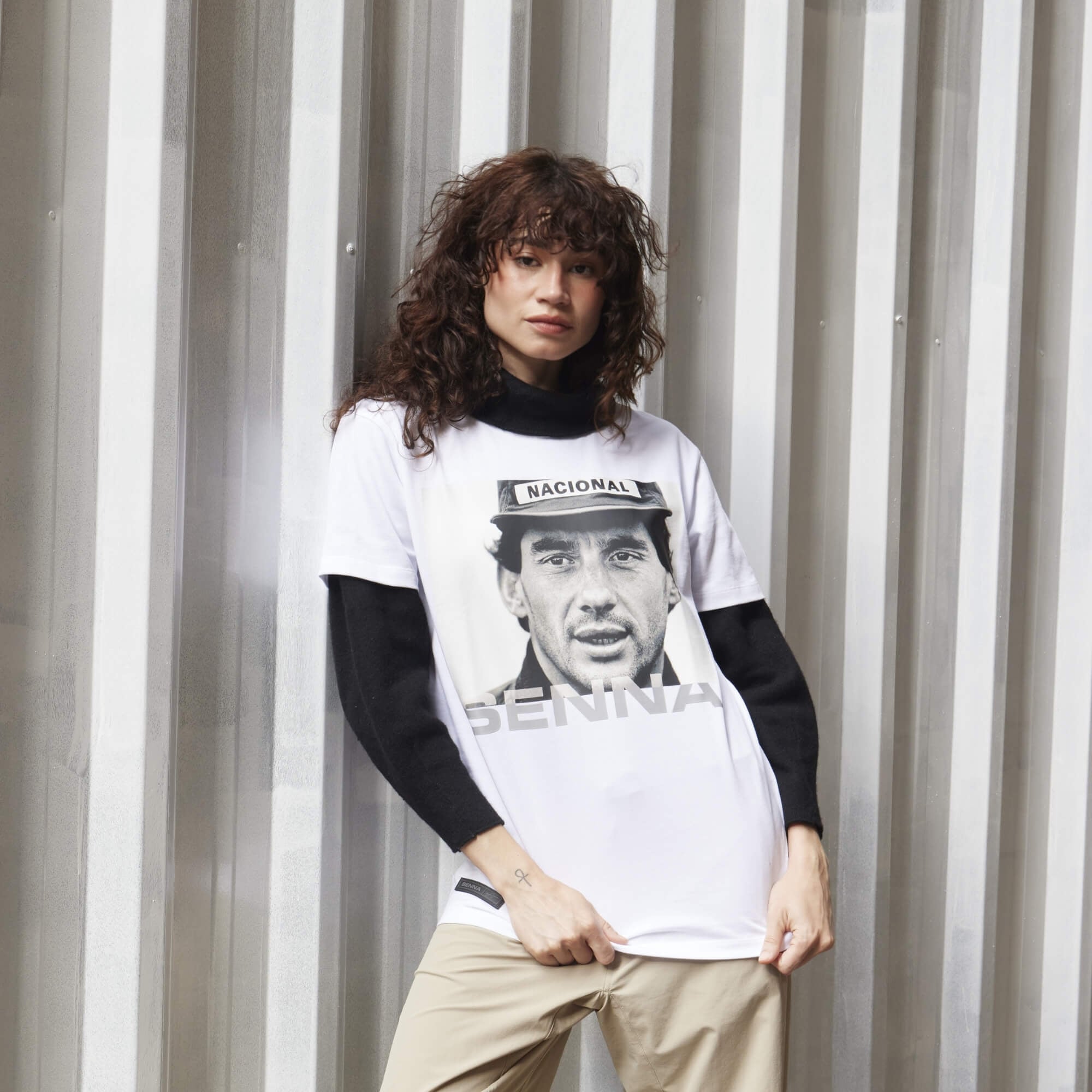 Men's Formula 1 White Ayrton Senna Icon T-Shirt