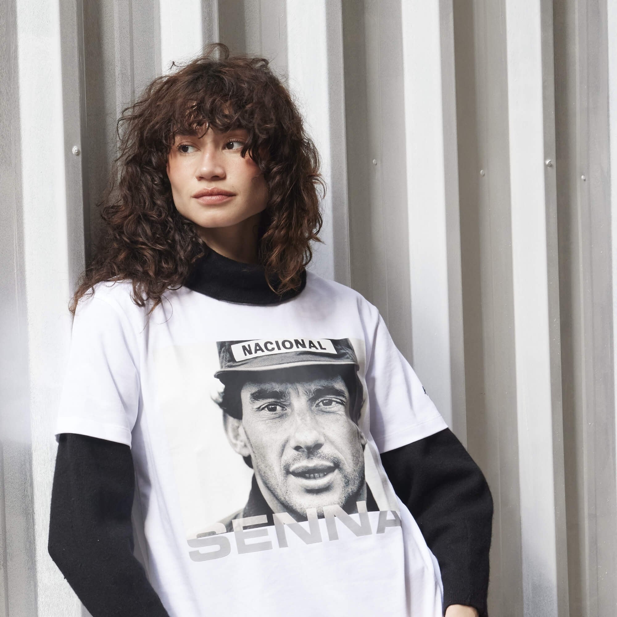 Men's Formula 1 White Ayrton Senna Icon T-Shirt
