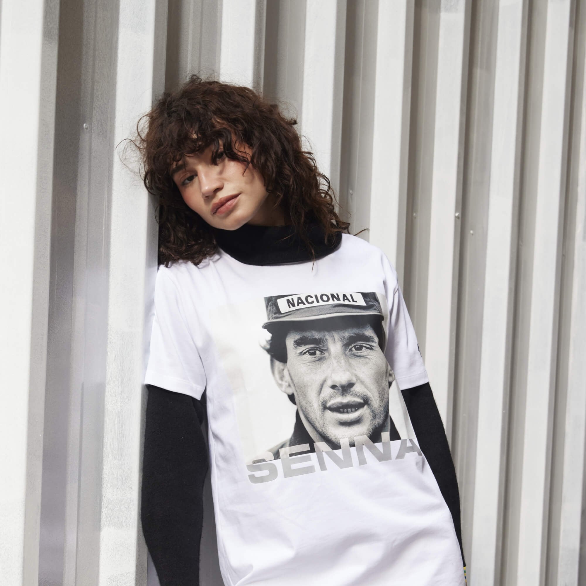 Men's Formula 1 White Ayrton Senna Icon T-Shirt