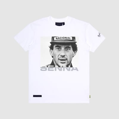 Ayrton Senna Formula 1 Icon T-Shirt - White