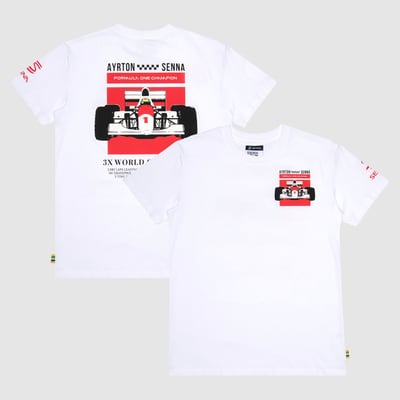 Ayrton Senna Formula 1 T-Shirt - White