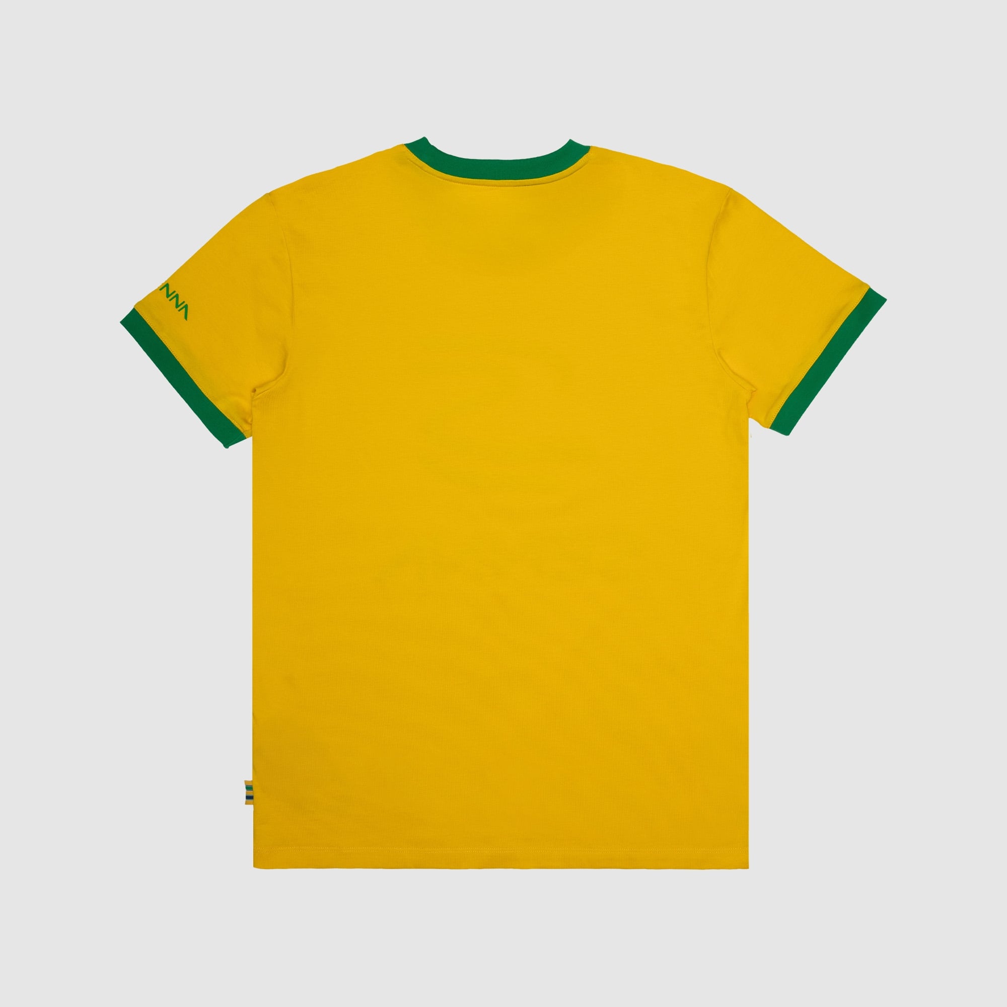 Men's Formula 1 Yellow Ayrton Senna Vertical Scale Legacy T-Shirt