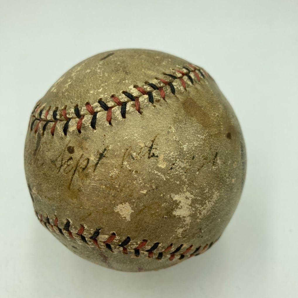Babe Ruth 1920 Single Signed Official Game Baseball PSA DNA COA