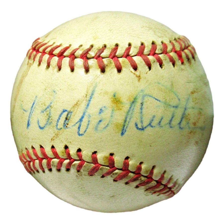 Baseball Babe Ruth Signs STAR OF THE SHOW: BABE RUTH SIGNED BASEBALL