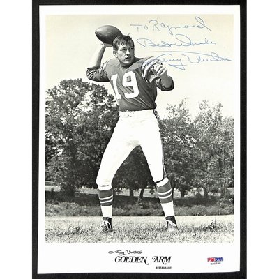 Johnny Unitas Autographed Photos, Signed Johnny Unitas Inscripted  display picture 1