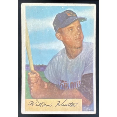 1954 Bowman #5 Billy Hunter