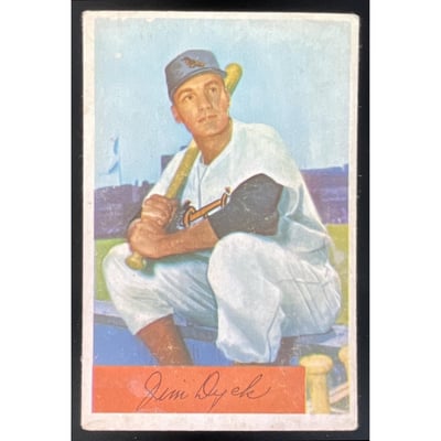 1954 Bowman #85b Jim Dyck