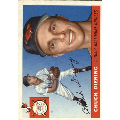 1955 Topps #105 Chuck Diering