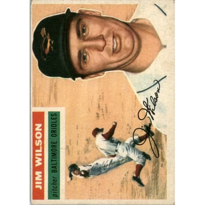 1956 Topps #171 Jim Wilson