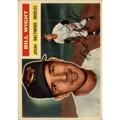 1956 Topps #286 Bill Wight