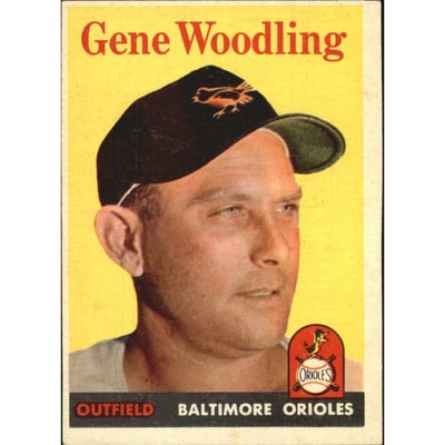 1958 Topps #398 Gene Woodling
