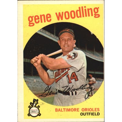 1959 Topps #170 Gene Woodling