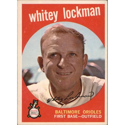 1959 Topps #411 Whitey Lockman