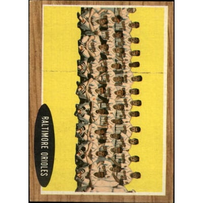1962 Topps #476 Baltimore Orioles TC