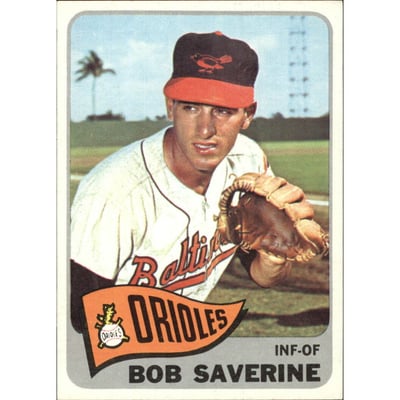 1965 Topps #427 Bob Saverine