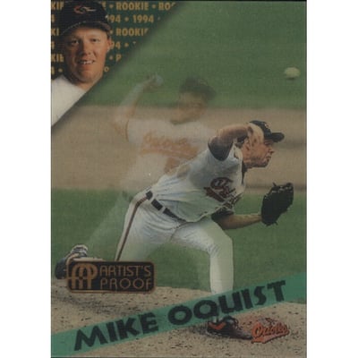 1994 Sportflics Rookie/Traded Artist's Proofs #66 Mike Oquist