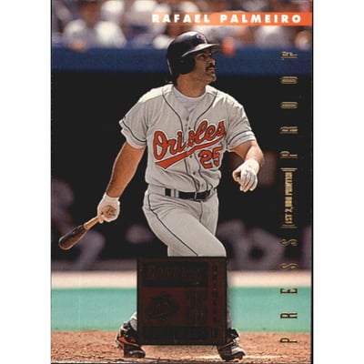 1996 Donruss Press Proofs #357 Rafael Palmeiro