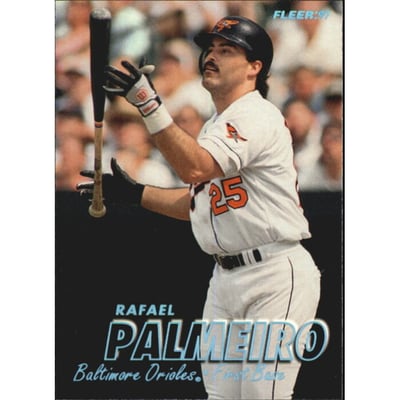 1997 Fleer Tiffany #12 Rafael Palmeiro