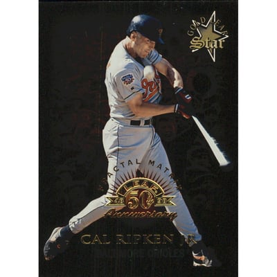 1998 Leaf Fractal Matrix #177 Cal Ripken GLS BX